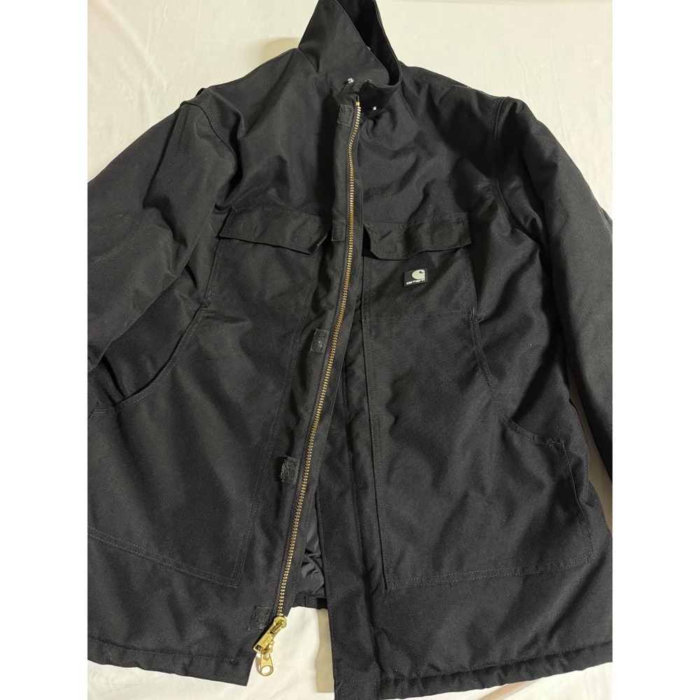 Carhartt C55 Yukon BLK extremes Coat Cordura Nylon Jacket Mens XL Tall Black
